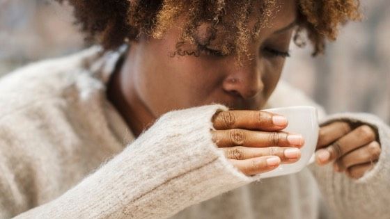 Sipping-coffee-self-care